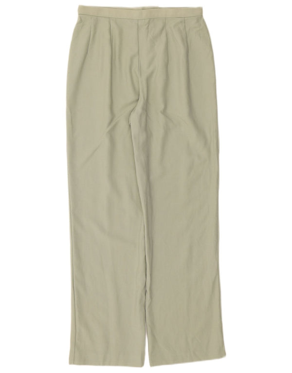 Pantaloni casual dritti da donna Marks & Spencer UK 12 Medium W28 L29 Verde
