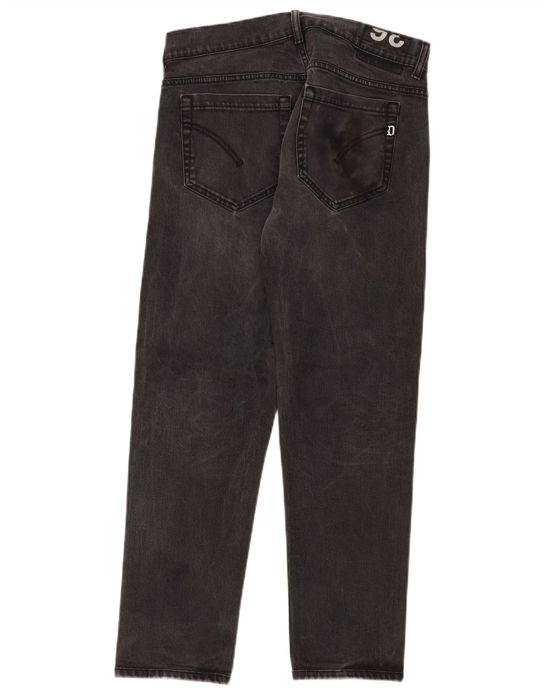 Dondup Jeans George Slim da Uomo W36 L29 Cotone Grigio