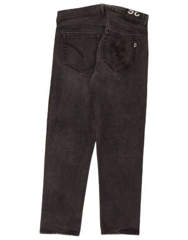 Dondup Jeans George Slim da Uomo W36 L29 Cotone Grigio