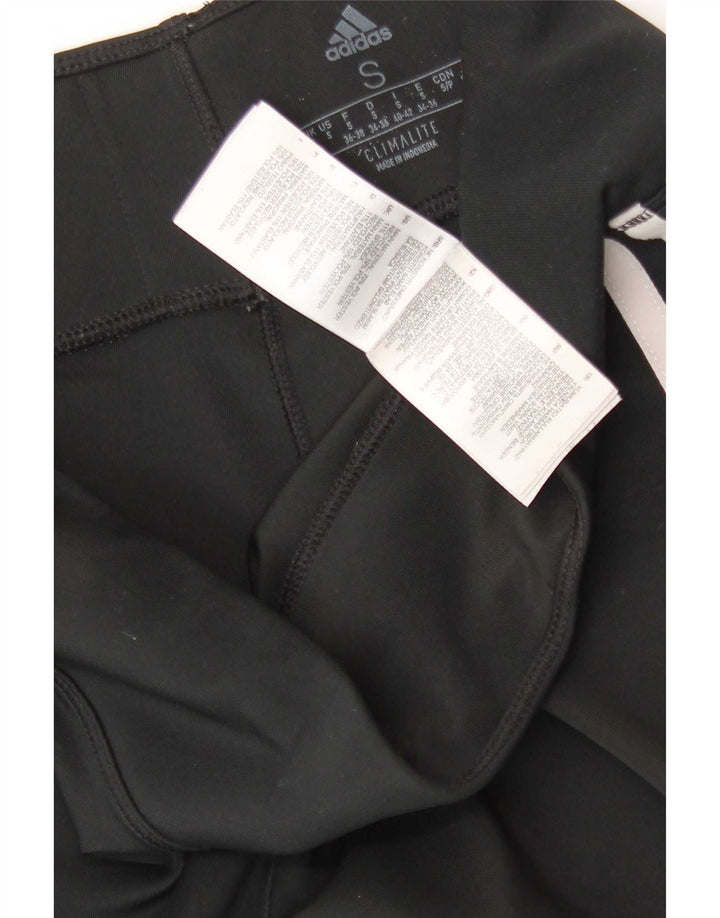 Leggings Adidas Climalite da donna UK 8/10 Piccolo poliestere nero