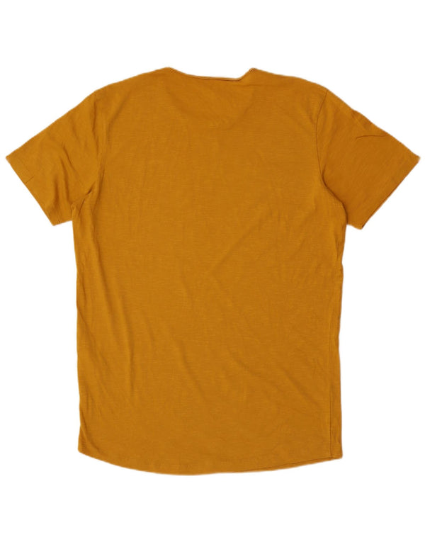Jack & Jones T-shirt da uomo vestibilità regolare Top in cotone giallo medio
