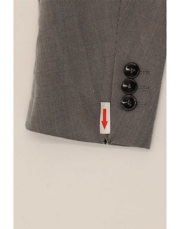 Giacca blazer a 1 bottone da uomo Zara EU 50 grigio medio