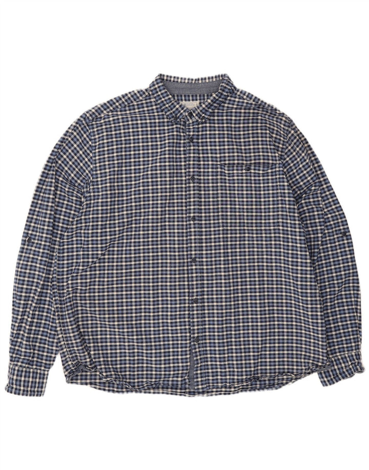 Camicia in flanella da uomo Mountain Warehouse 3XL cotone a quadretti blu navy