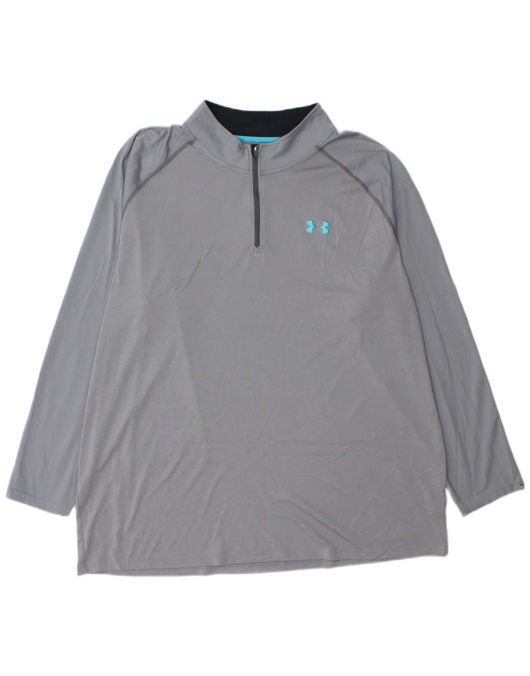 UNDER ARMOUR Top da tuta da uomo Heat Gear con zip e collo 3XL Grigio