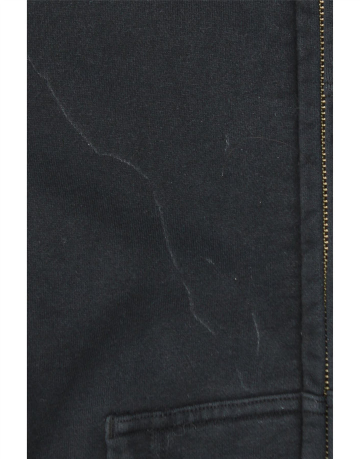 Maglione con cappuccio e zip da uomo NIKE piccolo in cotone nero