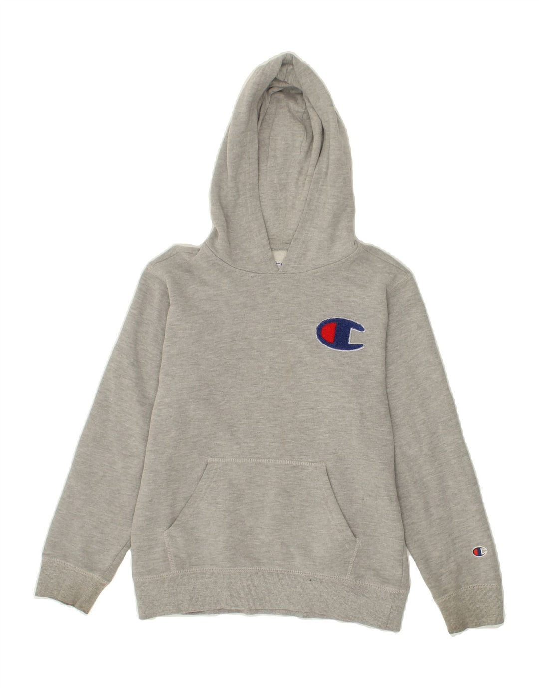 CHAMPION Boys Hoodie Jumper 9-10 Years Medium  Grey Cotton Vintage Champion and Second-Hand Champion from Messina Hembry 