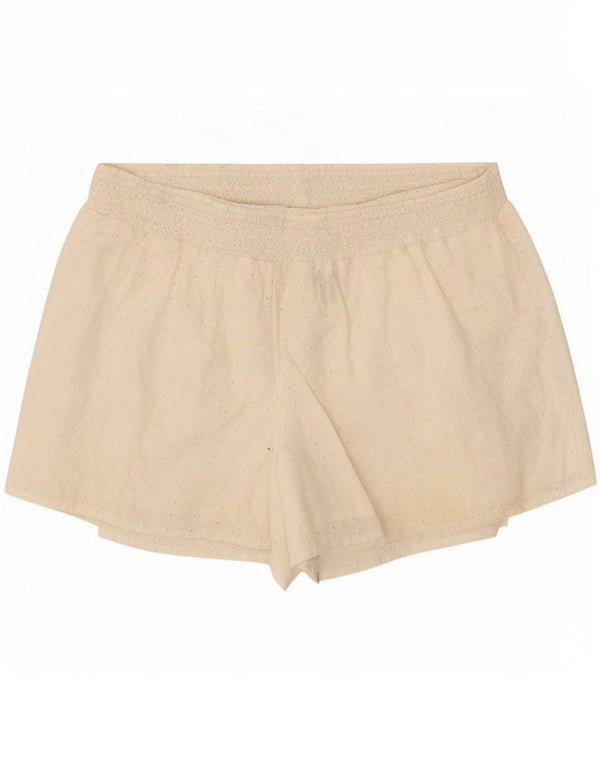 Pantaloncini Casual Bambina Benetton 8-9 Anni Large W28 Cotone Bianco