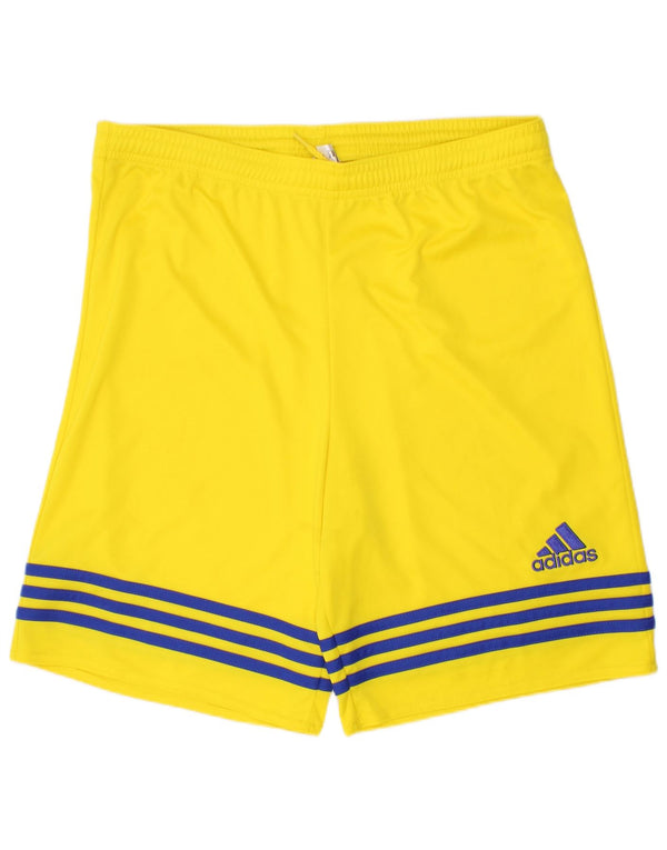 Pantaloncini sportivi Adidas Climalite da ragazzo 13-14 anni XL Giallo