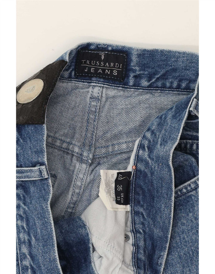 Jeans Trussardi Uomo Tapered W33 L32 Blu Cotone