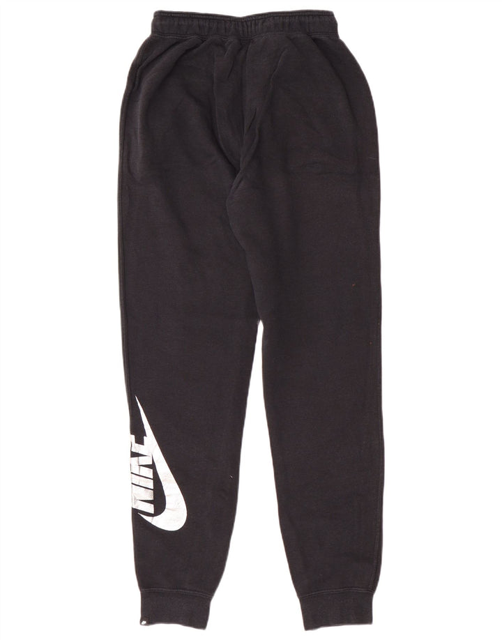 Pantaloni da tuta con grafica Nike da donna Pantaloni da jogging UK 6 XS Nero Cotone Sport
