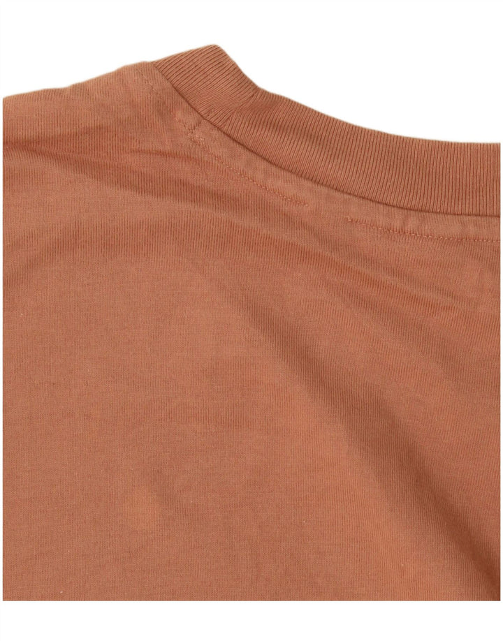 T-shirt da uomo Adidas Top in cotone marrone medio