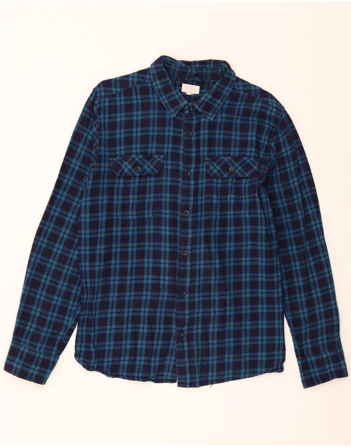 Camicia da uomo in flanella di Mountain Warehouse, cotone a quadri blu grandi