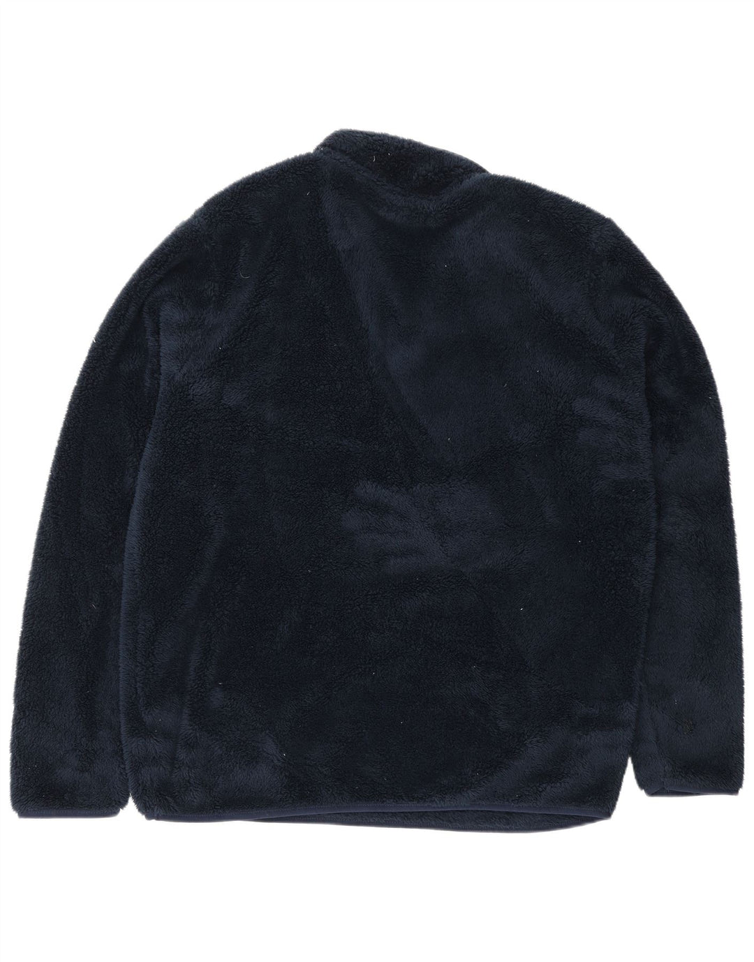Mountain Warehouse Maglione in pile da uomo con collo con zip, grande, in poliestere blu navy