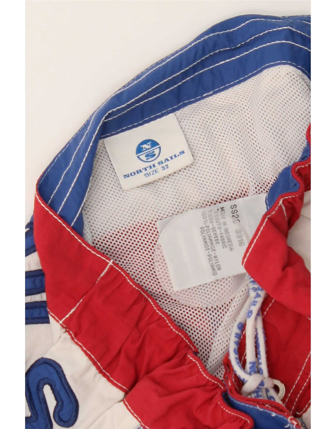 Pantaloncini da bagno North Sails da uomo in poliammide color block rosso medio