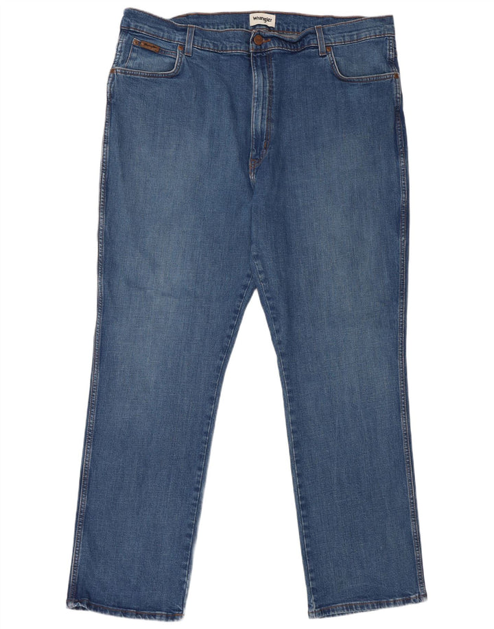 Jeans dritti da uomo Wrangler Texas W44 L32 cotone blu