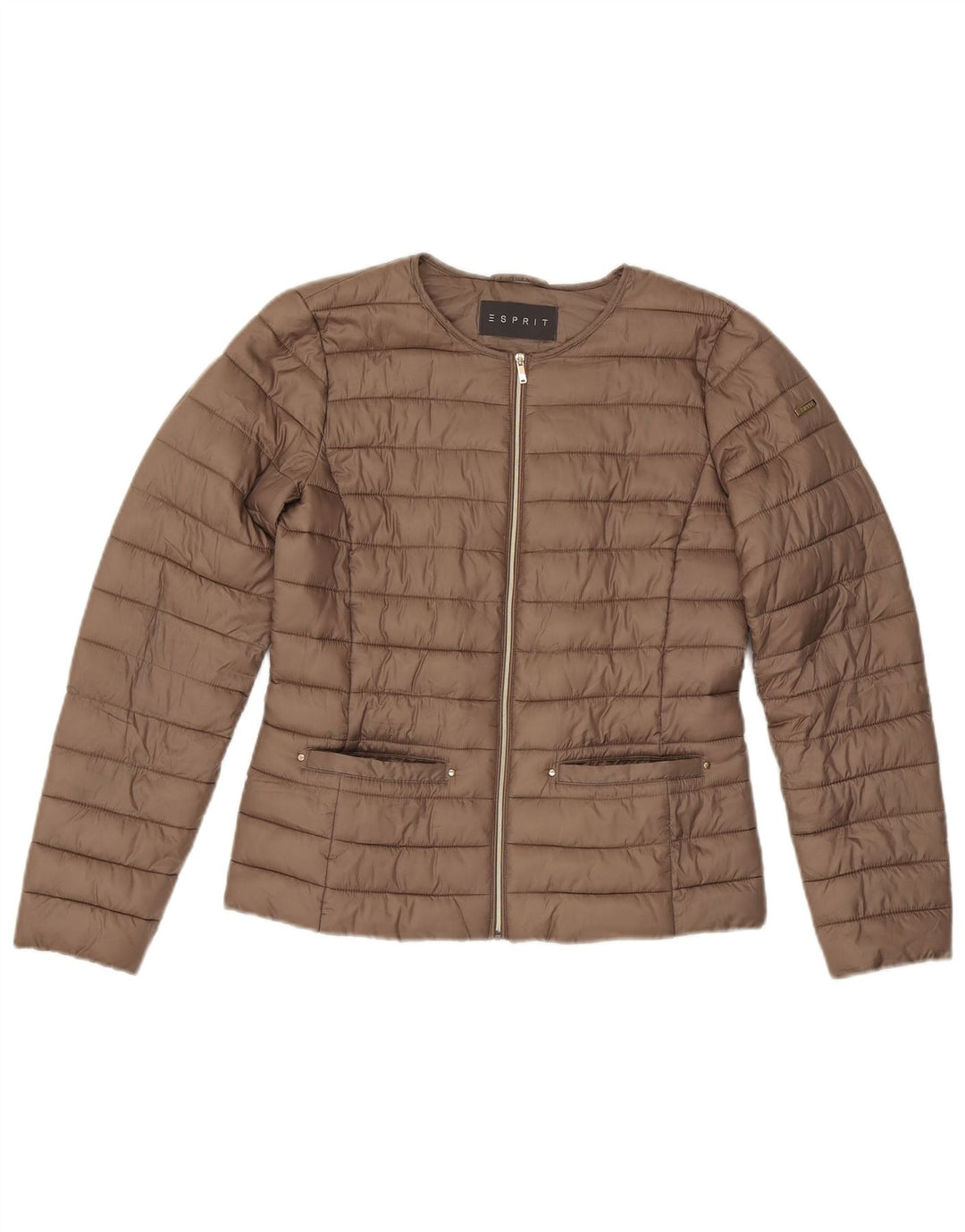 Giacca imbottita oversize da donna Esprit UK 6 XS poliestere marrone