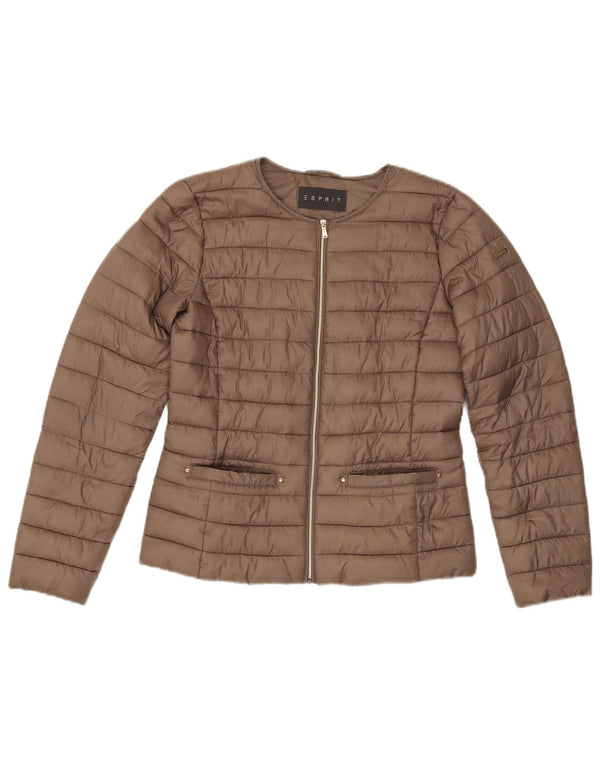 Giacca imbottita oversize da donna Esprit UK 6 XS poliestere marrone