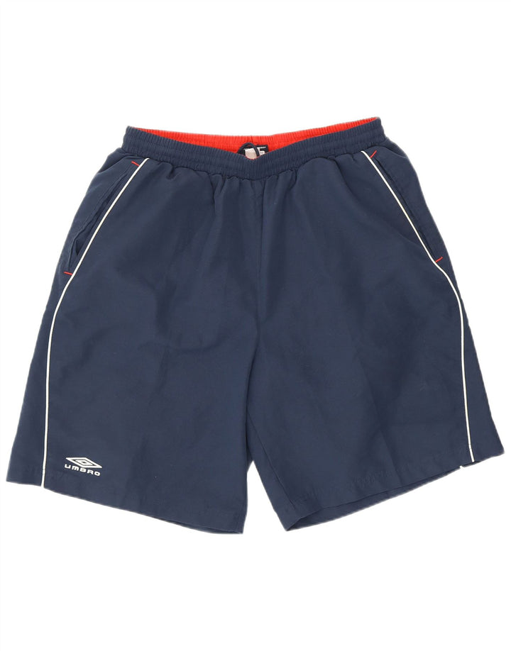 Pantaloncini sportivi da uomo Umbro Large in poliestere blu navy