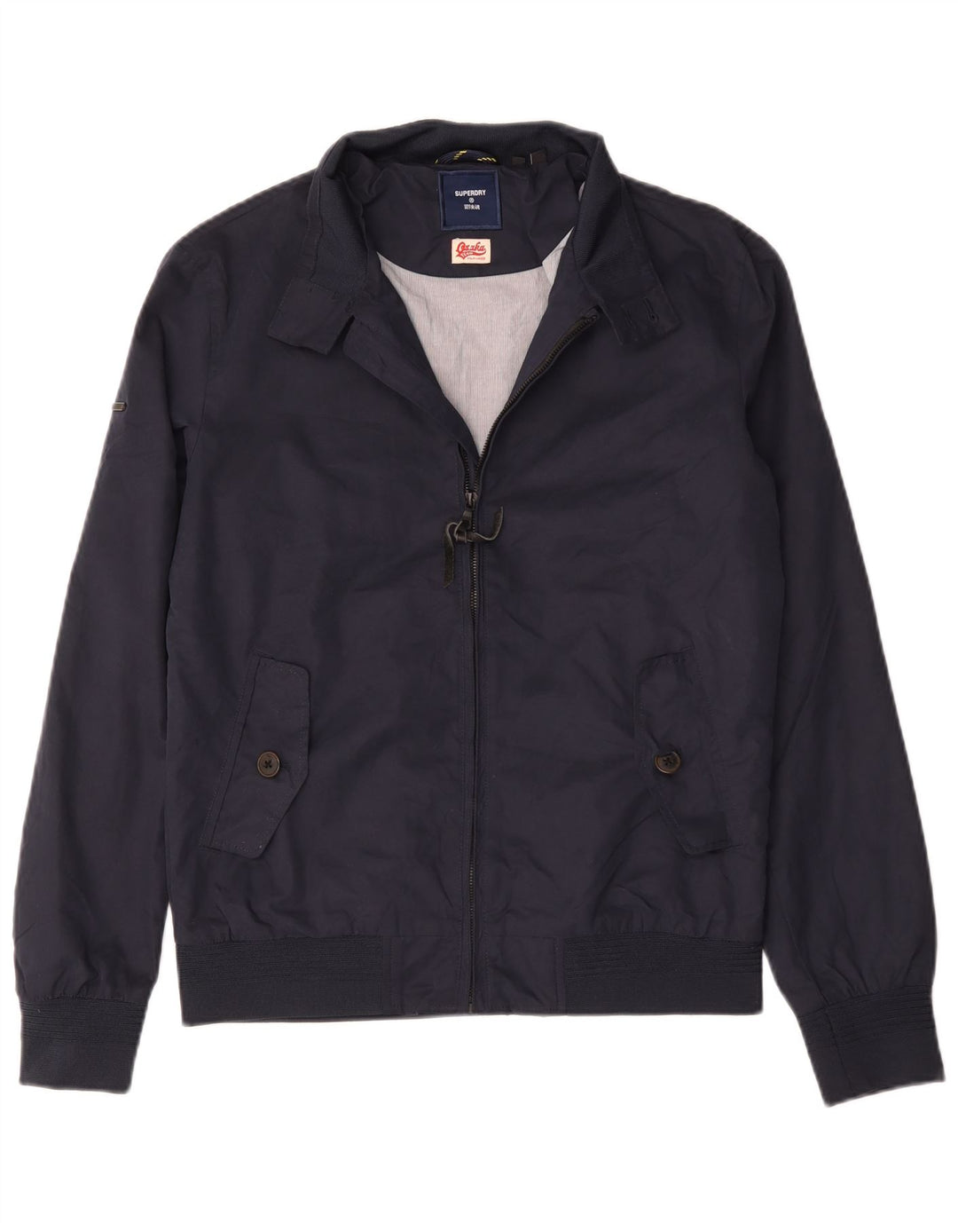Giubbotto bomber da uomo Superdry UK 36 piccolo cotone blu navy