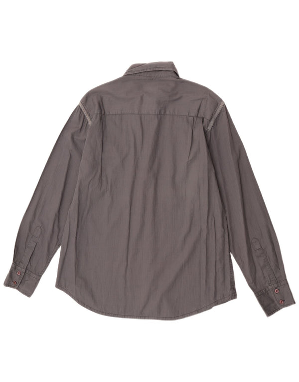 Camicia Fila Uomo Cotone Grigio Medio