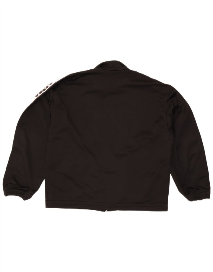 Giacca da ginnastica grafica da uomo Diadora UK 38 Medium Black Colourblock