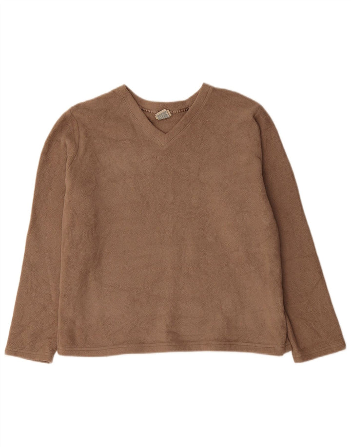 Maglione in pile da donna L.L.Bean UK 16 Large Beige Poliestere