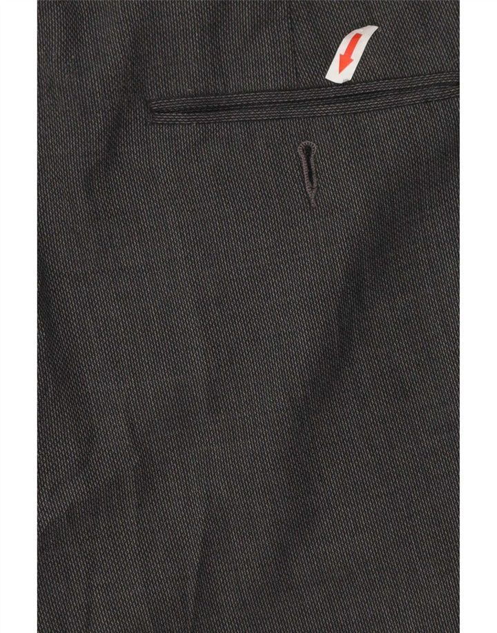 Pantaloni casual vestibilità regolare da uomo Marks & Spencer W42 L29 poliestere grigio