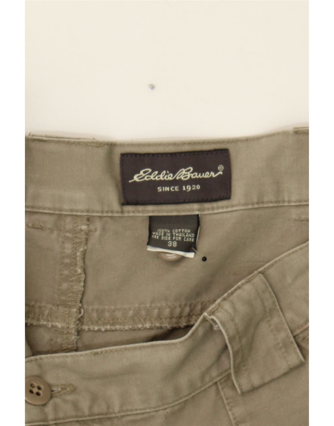 EDDIE BAUER Mens Cargo Shorts W38 XL Beige Cotton Vintage Eddie Bauer and Second-Hand Eddie Bauer from Messina Hembry 