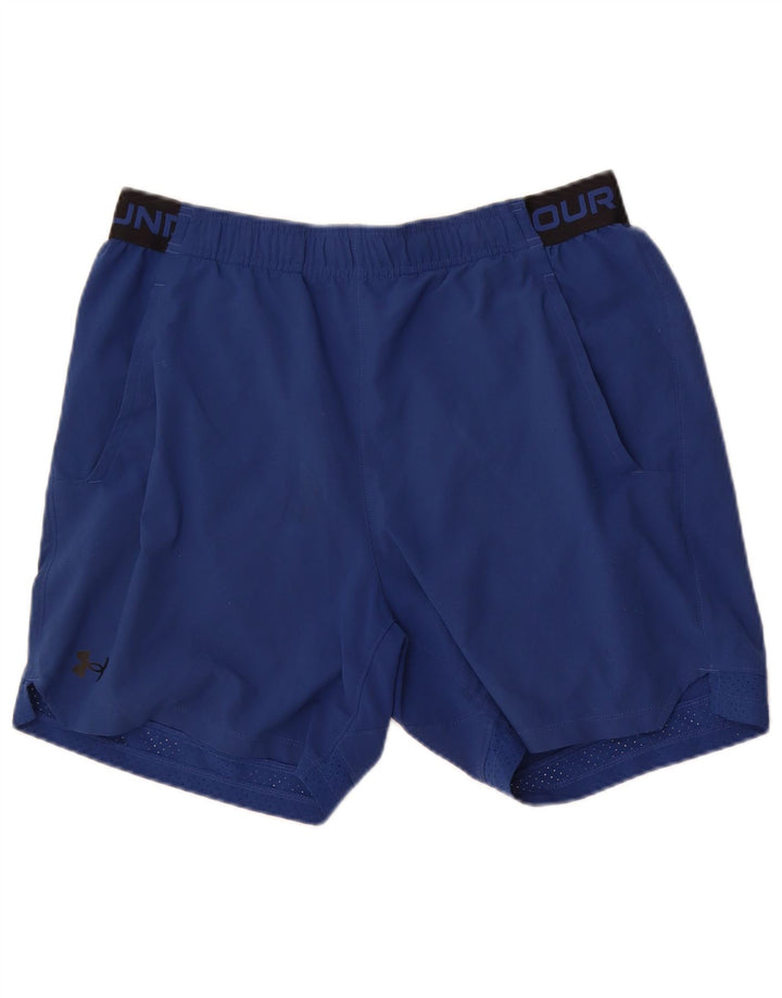 Pantaloncini sportivi grafici da uomo Under Armour XL blu poliestere