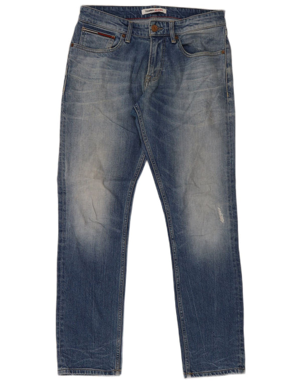 Tommy Hilfiger Uomo Scanton Slim Jeans W30 L30 Cotone Blu