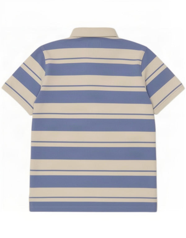 Crew Clothing Polo da uomo in cotone a righe grandi blu