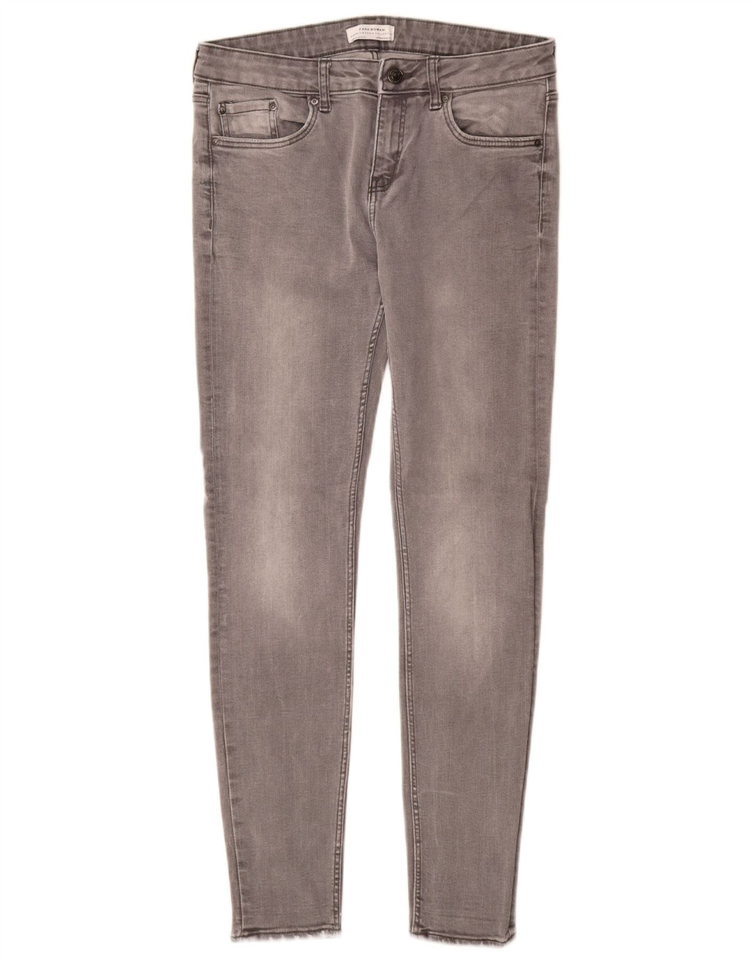 Jeans skinny da donna Zara EU 38 Small W28 L28 Cotone grigio