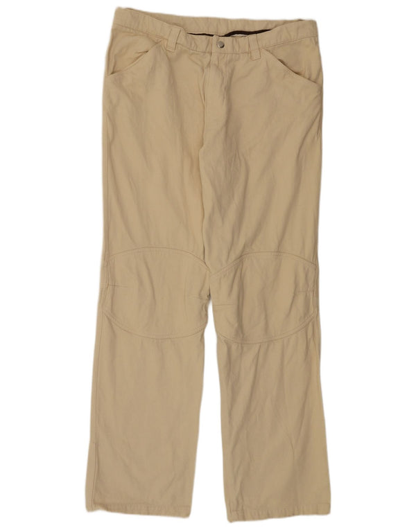 Pantaloni casual dritti con grafica da uomo KAPPA XL W38 L35 cotone beige