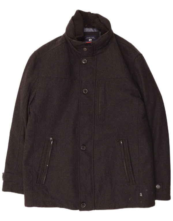 Cappotto da uomo Jupiter UK 42 XL Lana grigia