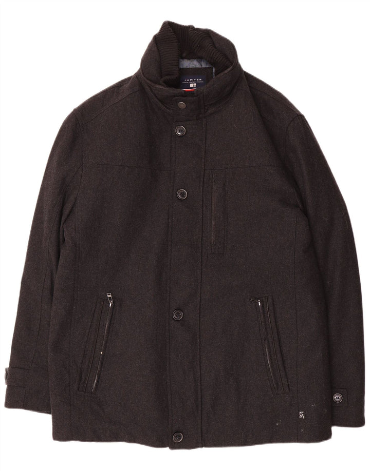 Cappotto da uomo Jupiter UK 42 XL Lana grigia