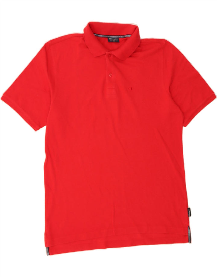 CHAMPION Mens Polo Shirt Large Red Cotton Vintage Champion and Second-Hand Champion from Messina Hembry 