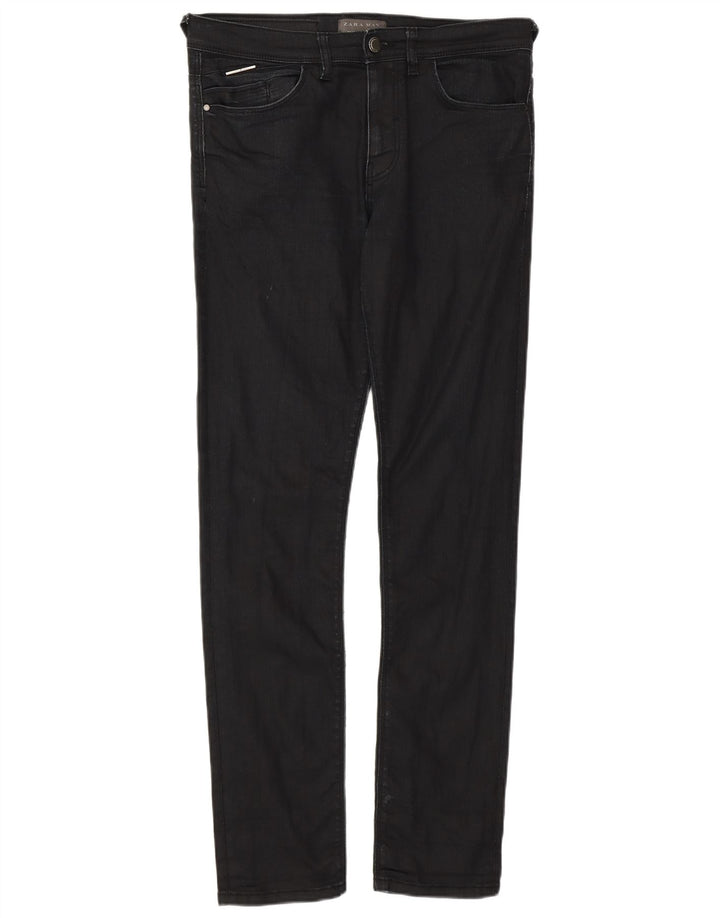 Jeans skinny da uomo ZARA EU 40 medio W31 L30 cotone nero
