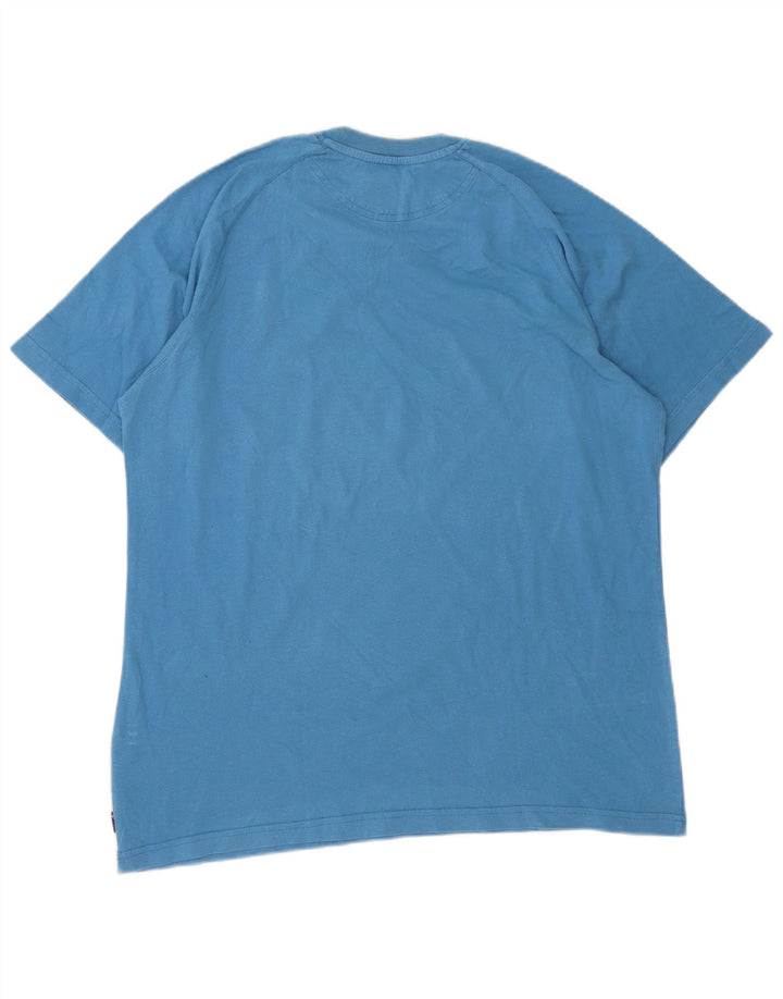 T-shirt da uomo Adidas Top in cotone blu medio