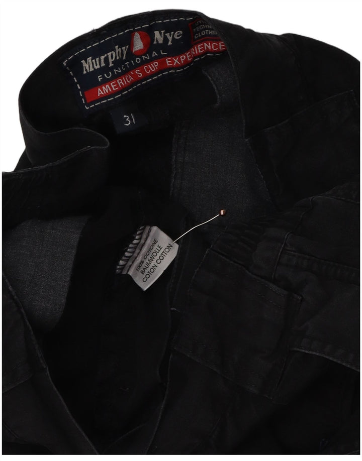Pantaloncini cargo da uomo Murphy & Nye W31 cotone nero medio