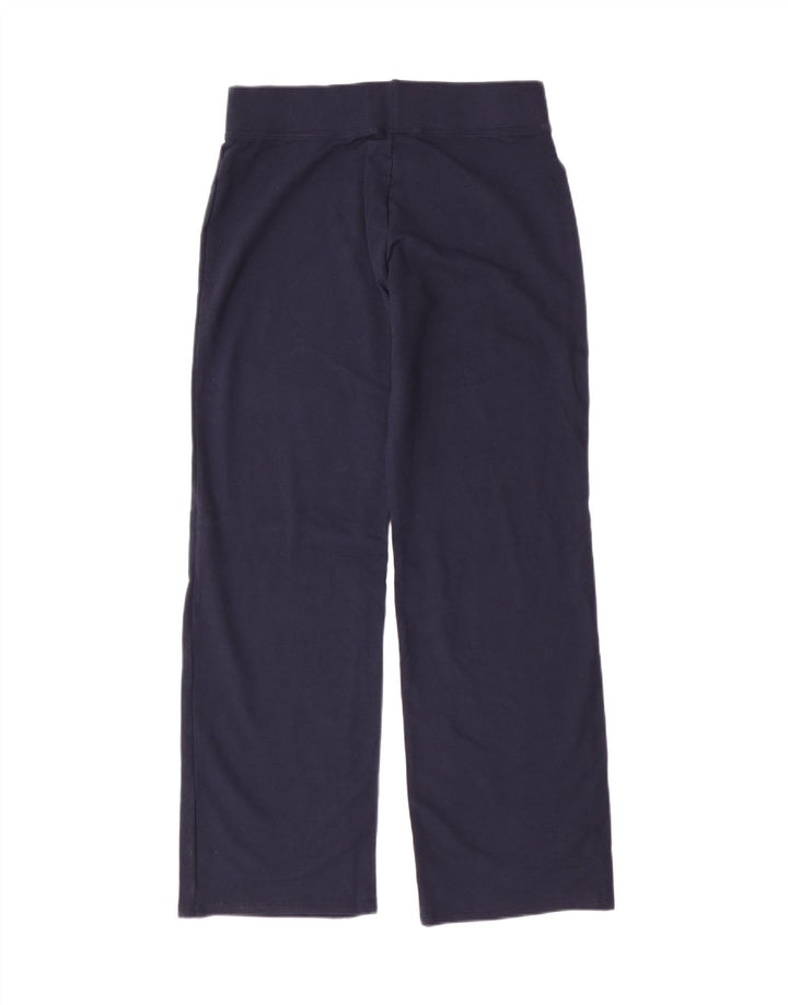 MARKS & SPENCER Womens Tracksuit Trousers UK 10 Small  Navy Blue Cotton Vintage Marks & Spencer and Second-Hand Marks & Spencer from Messina Hembry 