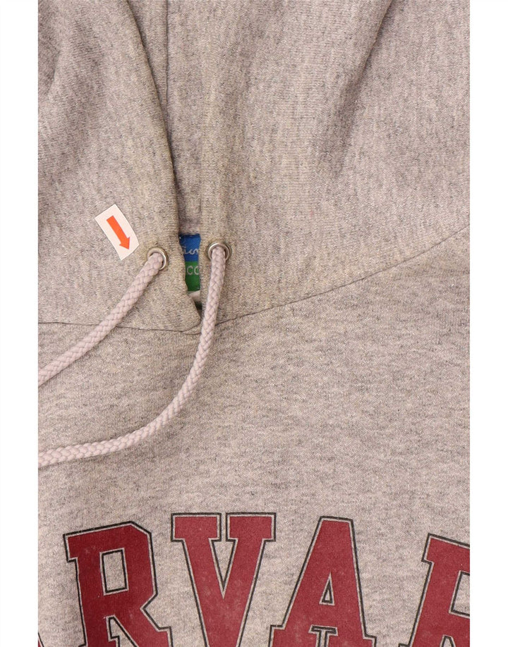 Maglione con cappuccio Champion Harvard Graphic Regular Fit da uomo grigio medio