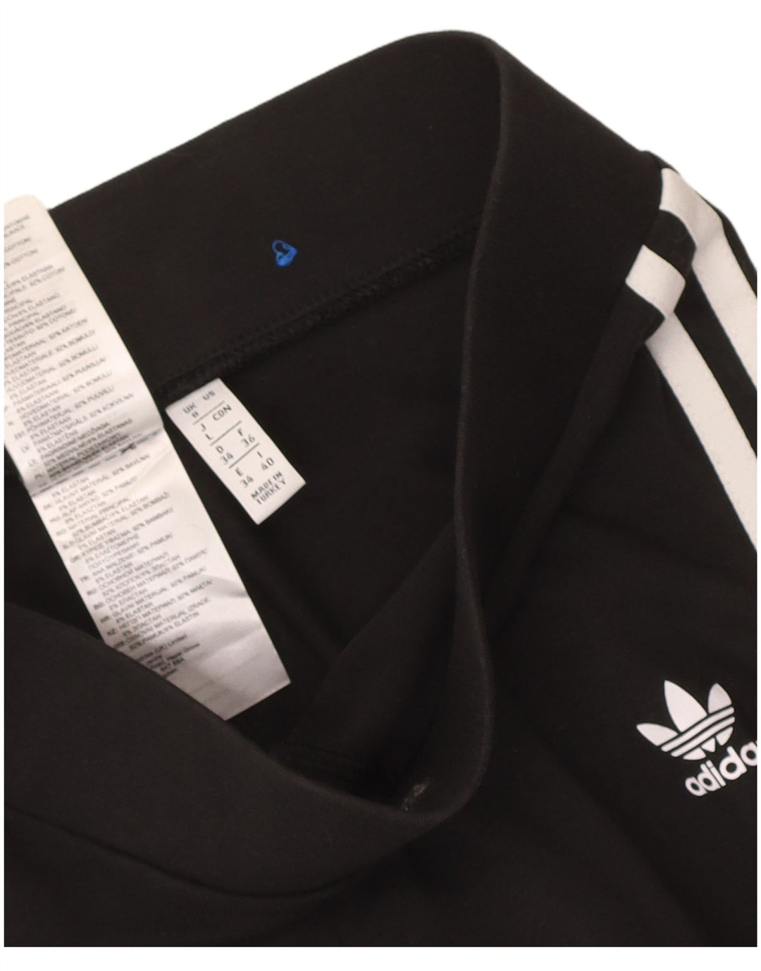 Leggings Adidas da donna UK 8 piccolo cotone nero
