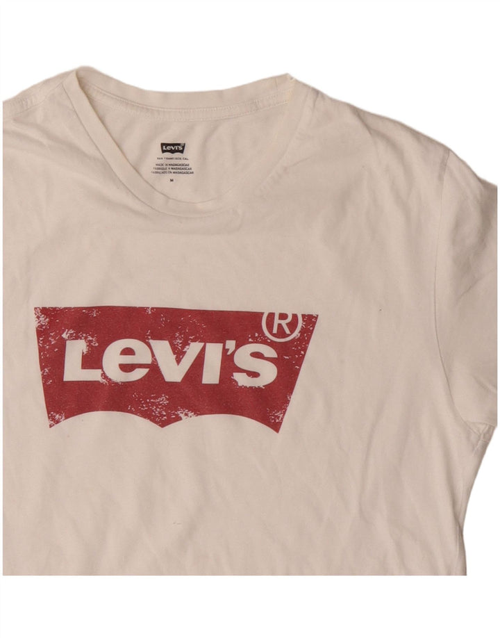 T-shirt grafica da uomo Levi's Top in cotone bianco medio