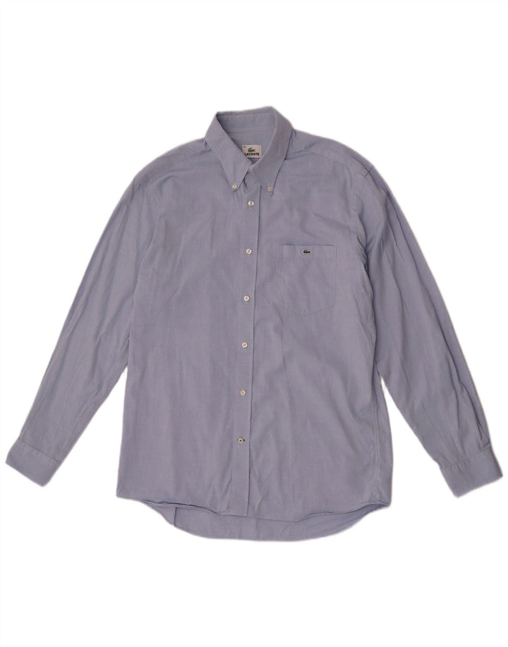 Camicia da uomo Lacoste taglia 40 cotone blu medio