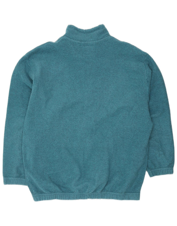 Maglione in pile Campagnolo da uomo con zip grafica e collo IT 48 blu medio