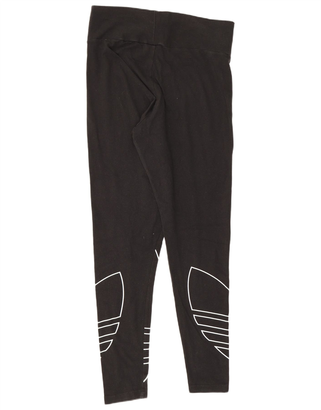Leggings grafici da donna Adidas UK 16 grande cotone nero
