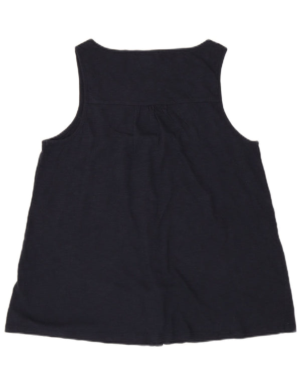 Camicetta senza maniche da donna Fat Face UK 12 Cotone medio blu navy