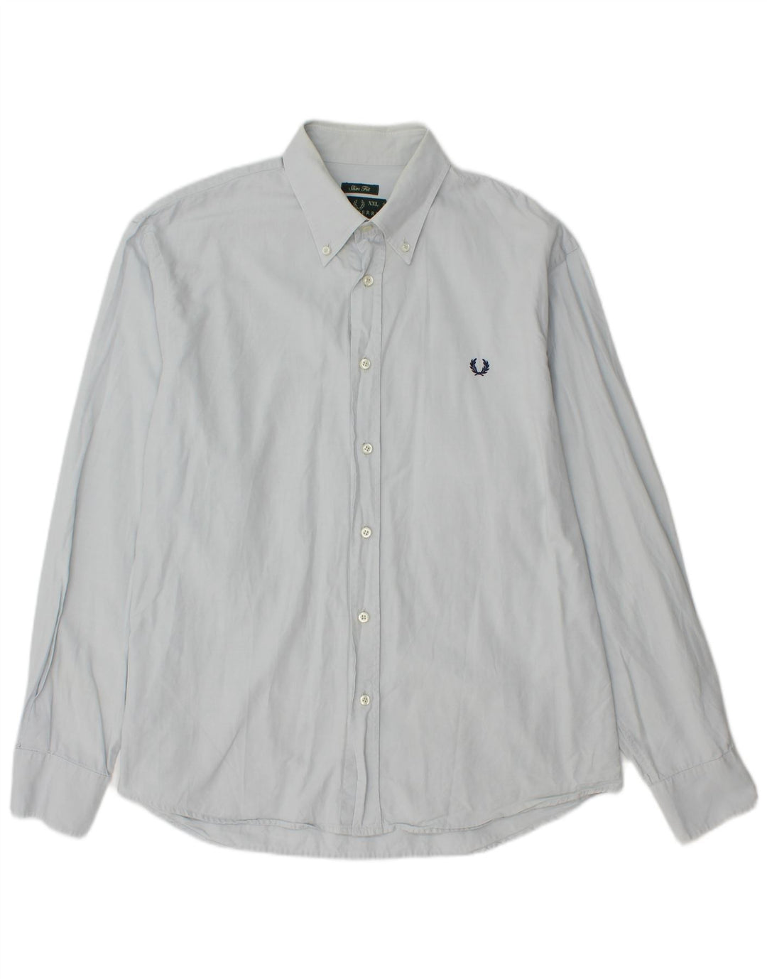 FRED PERRY Camicia slim fit da uomo 2XL cotone blu