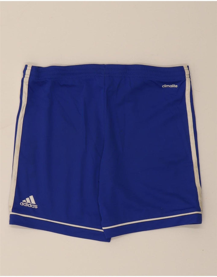 ADIDAS Boys Climalite Sport Shorts 11-12 Years  Blue Polyester Vintage Adidas and Second-Hand Adidas from Messina Hembry 
