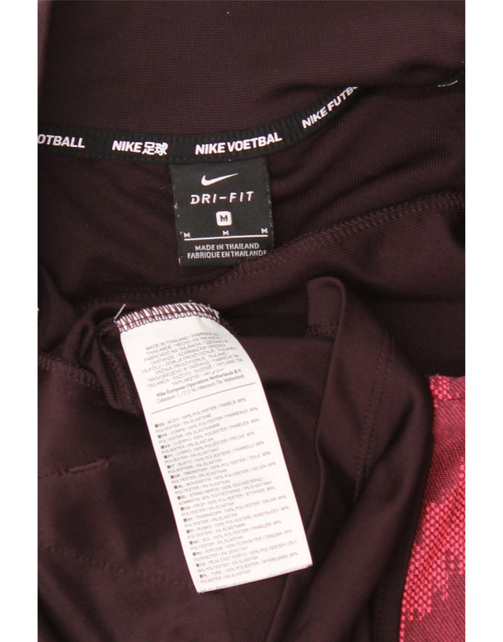 Giacca da tuta Nike Dri Fit da uomo, poliestere geometrico marrone medio medio